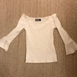 Reformation off the shoulder ribbed top